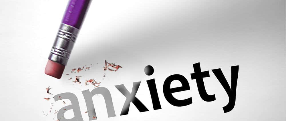 picture of the word Anxiety being erased